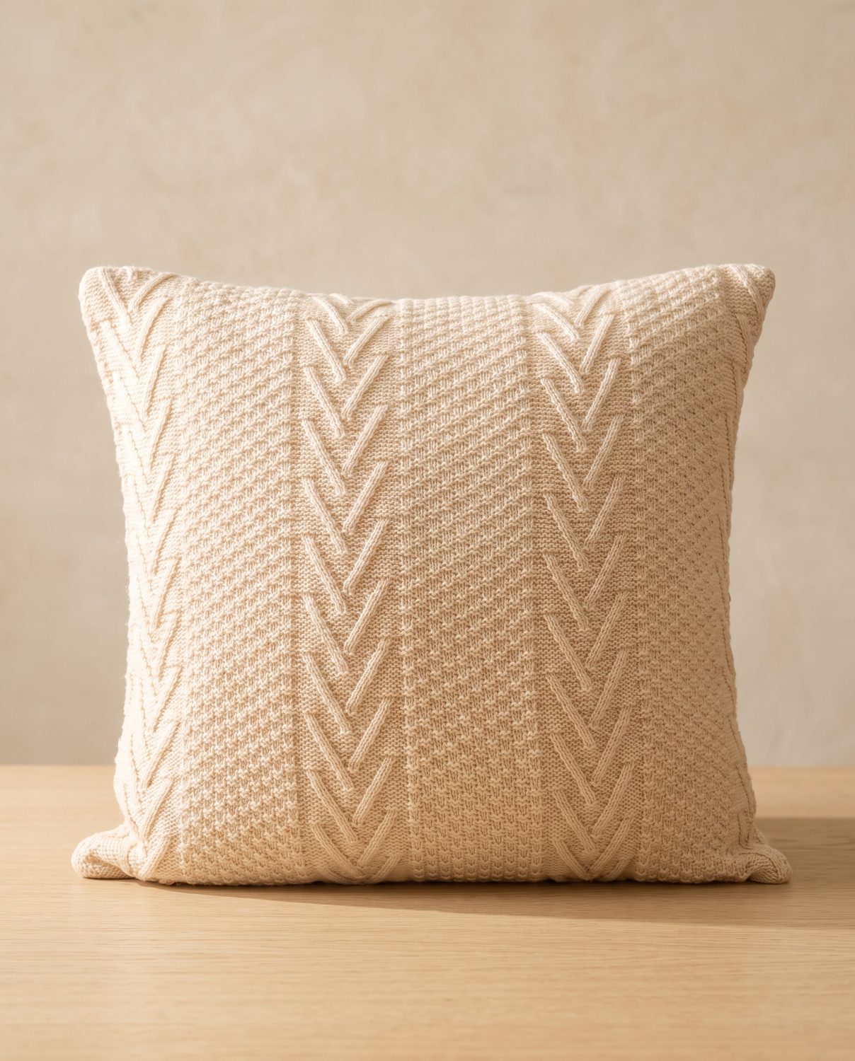 Chevron Knit Throw Pillow