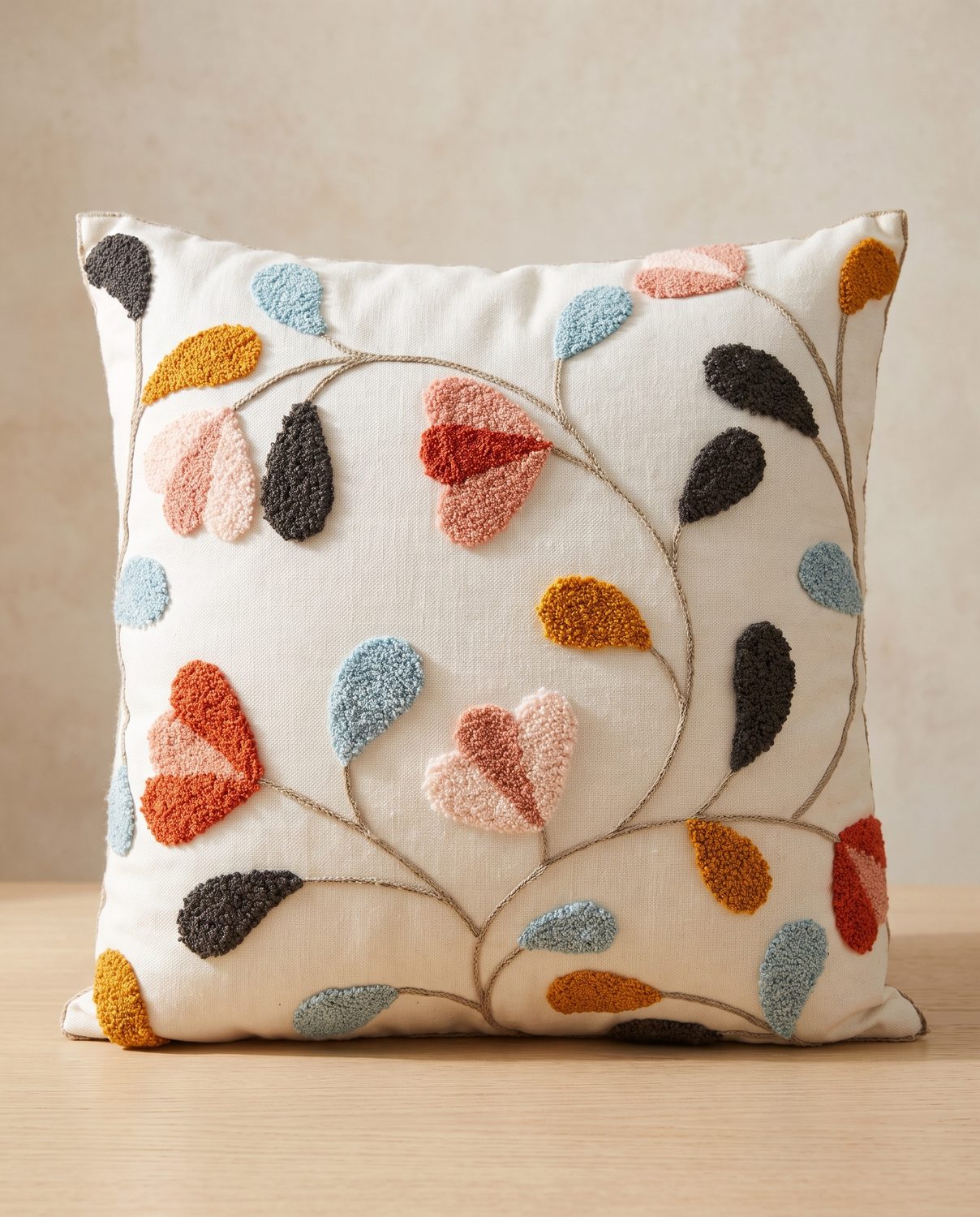 Tufted Vine Throw Pillow