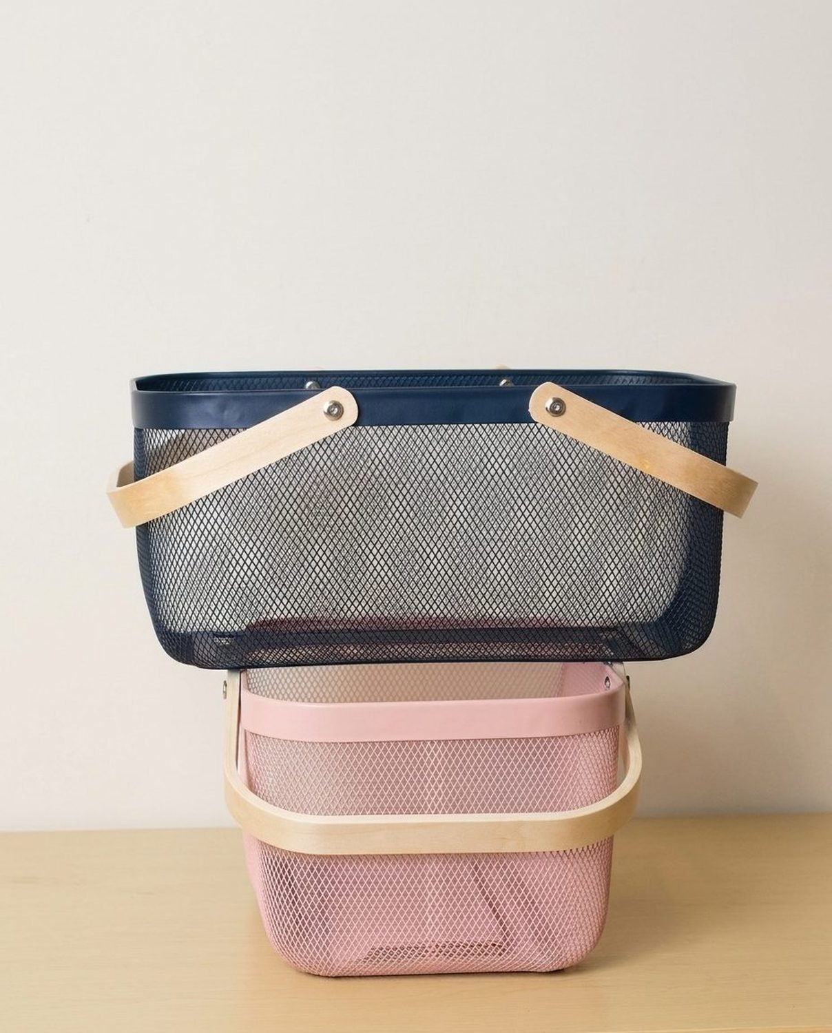 Metallic Pink Storage Basket