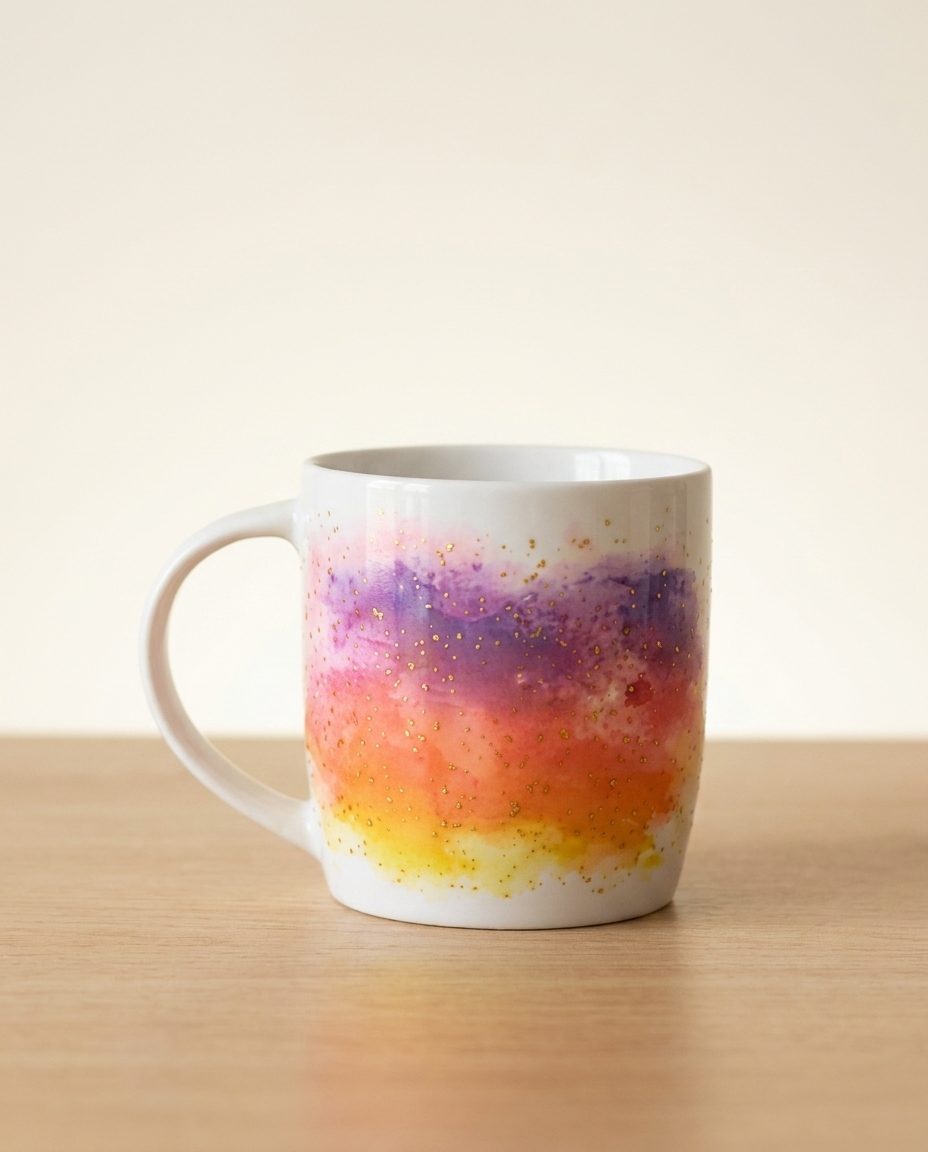 Colors Splash A Glassy-finish cup