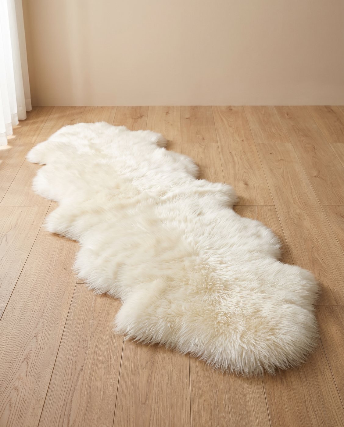White Sheepskin Rug Large