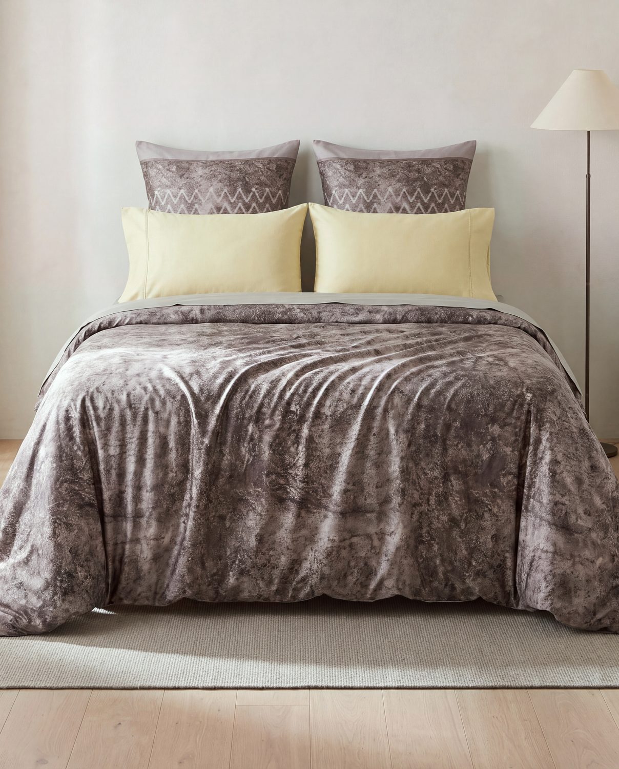 Ikat Sheet Set 6x6 Taupe