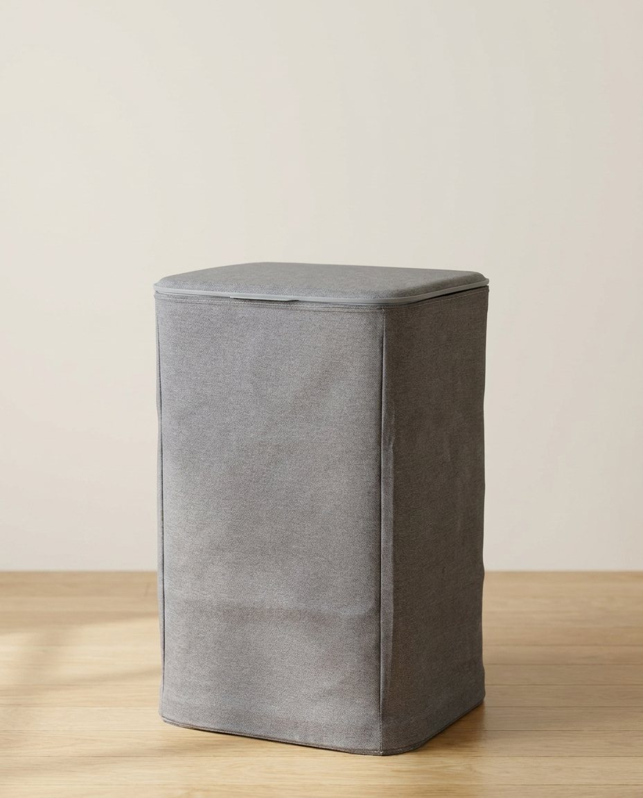 Square Laundry Basket Grey 50 L