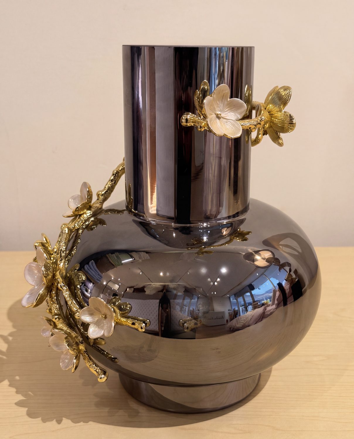 Mercury Glass Blossom Vase
