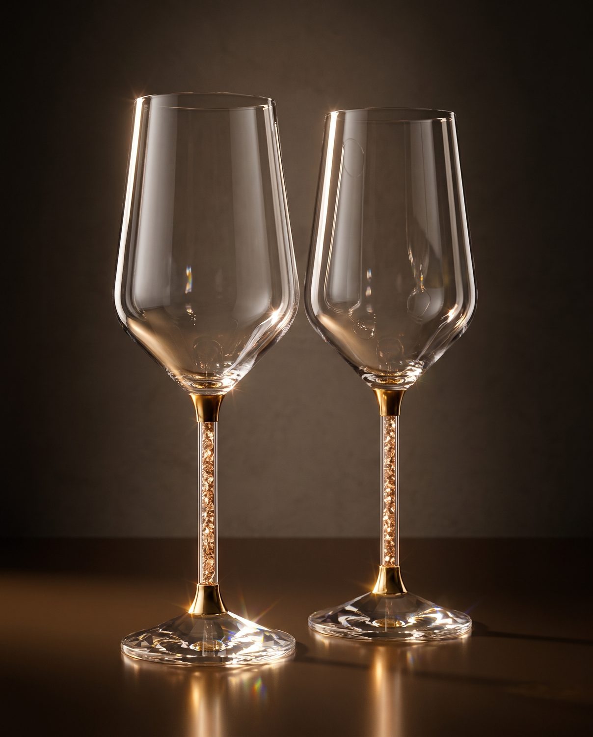 Crystal stem wine glass 23.5cm